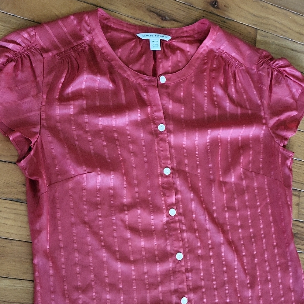 Banana Republic Red Blouse